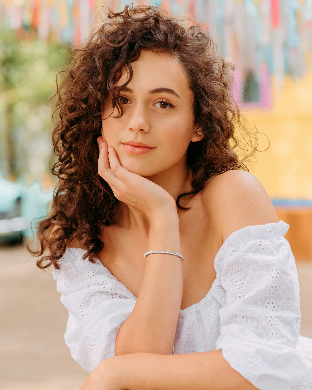 KSTYLE Moissanite Bangle for Women, 18K White Gold Plated S925 Sterling Silver Bracelets| Moissanite Bangle Bracelets