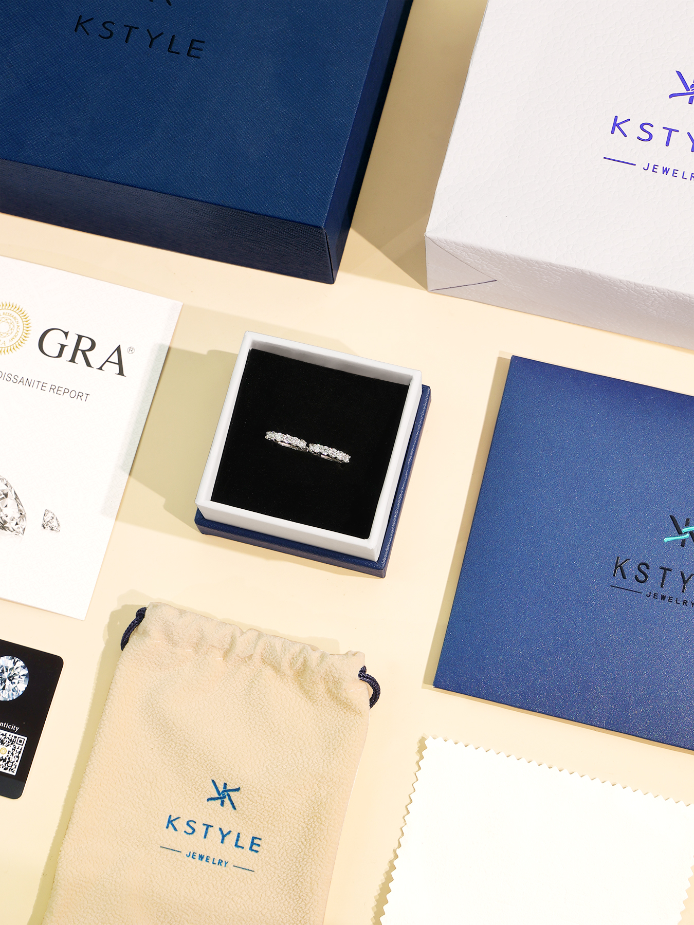 KSTYLE Moissanite Hoop Earrings for Women 1.2CT D Color-VVS1|S925 Sterling Silver Earrings 