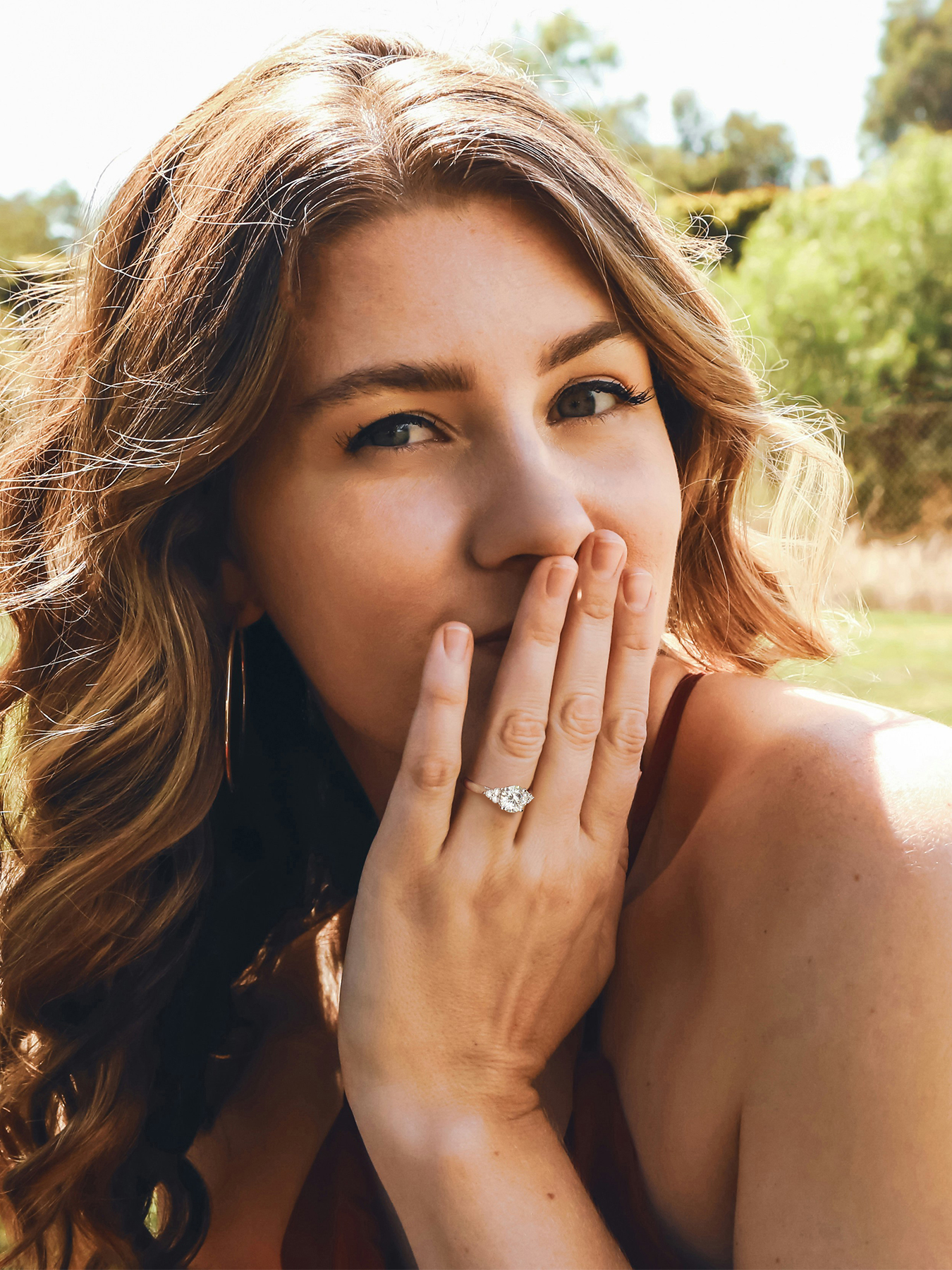 KSTYLE Moissanite Wedding Rings for Women 2CT Solitaire Engagement Rings|【Nature-Inspired Series】